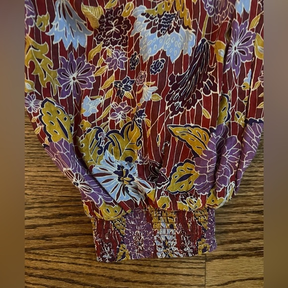 Anthropologie Red and Purple Jumpsuit - Picture 5 of 8